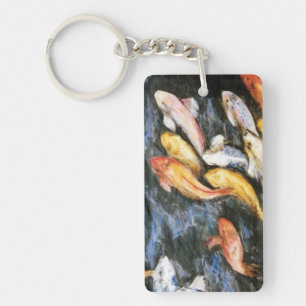 Koi Fish Art Porte - clé Pendentif Charms