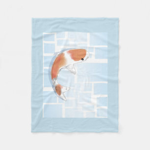 Koi Fish Flannel Blanket Fleecedecke