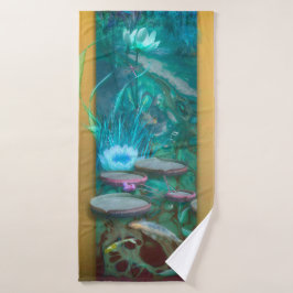 Koi Fish GEBOREN von DRAGONFLY Badehandtuch