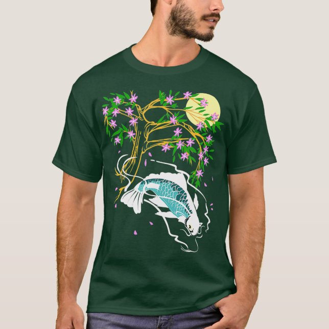 Koi Fish Geschenke Männer Frauen Kinder Japanisch  T-Shirt (Vorderseite)