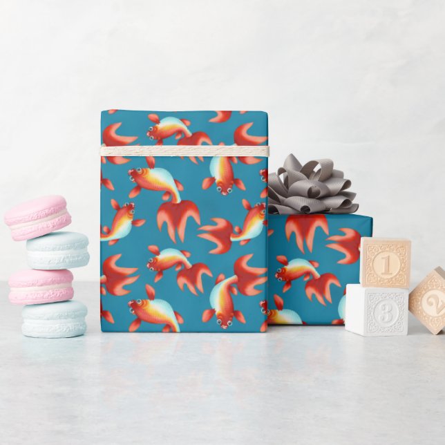Koi Fish Geschenkpapier (Babyparty)