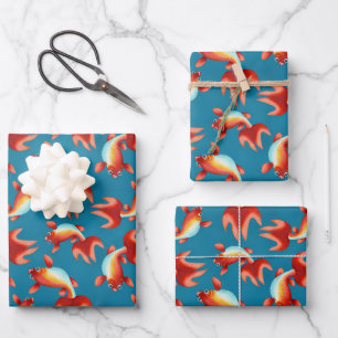 Koi Fish Geschenkpapier Set