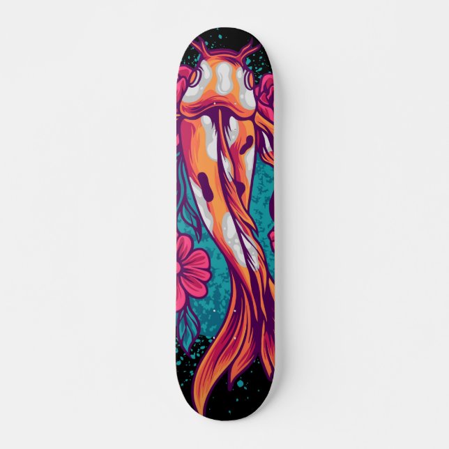 Koi Fish Graphic Skateboard (Vorne)
