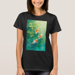 Koi Fish Harmonie im Teich T-Shirt