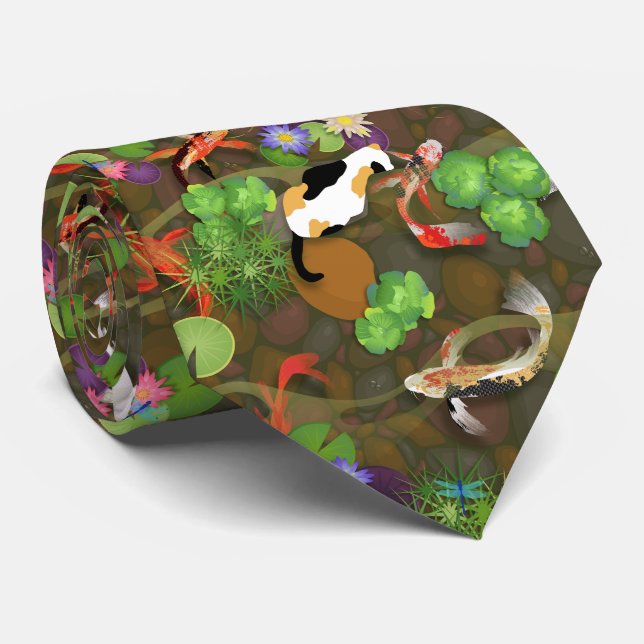 Koi Fish Krawatte (Gerollt)