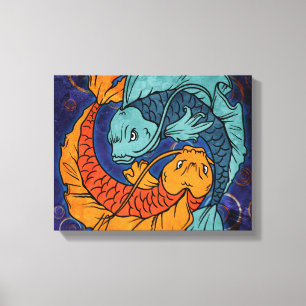 Koi Fish Leinwanddruck