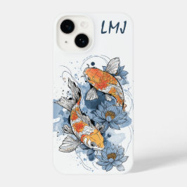 Koi Fish & Lotus Phone Case - individuell einstell iPhone 14 Hülle