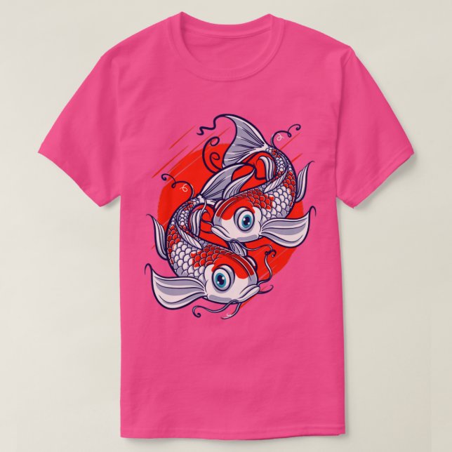 Koi Fish Lover Water Pond Animal Pet Asiatische Ja T-Shirt (Design vorne)