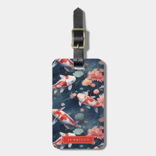 Koi Fish Luggage Tags Gepäckanhänger