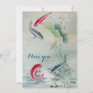 Koi Fish mit Lotus