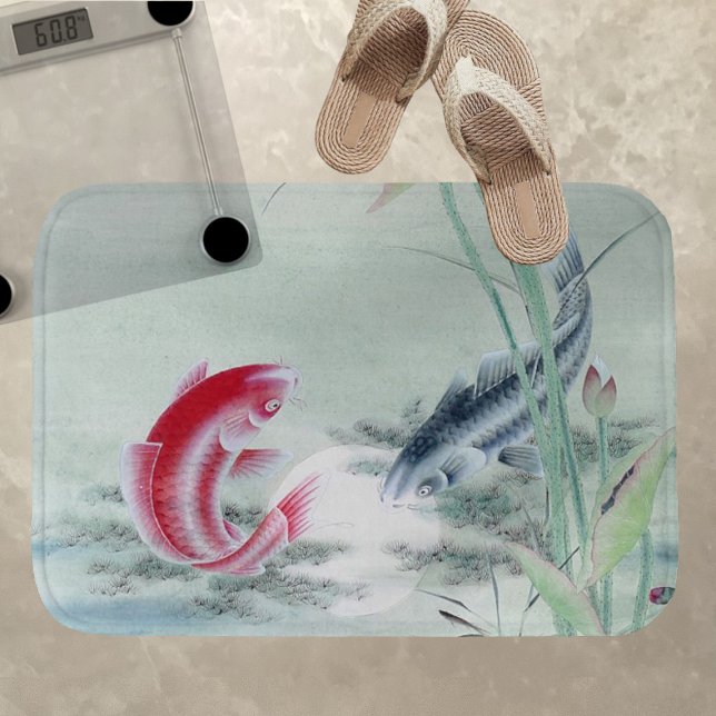 Koi Fish mit Lotus Badematte (Von Creator hochgeladen)