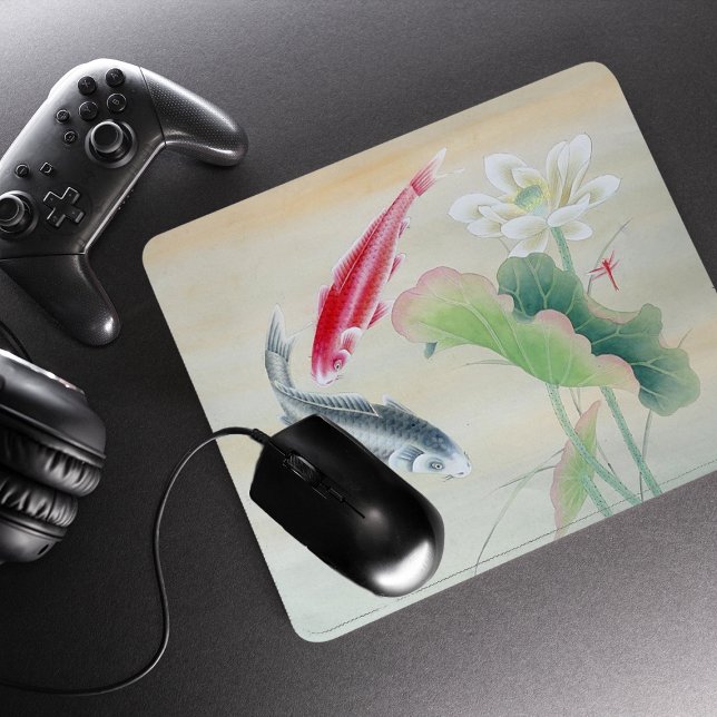 Koi Fish mit Lotus Mousepad (Von Creator hochgeladen)