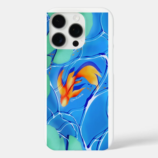 Koi Fish Pond iPhone 16 Pro Coque (Verso)