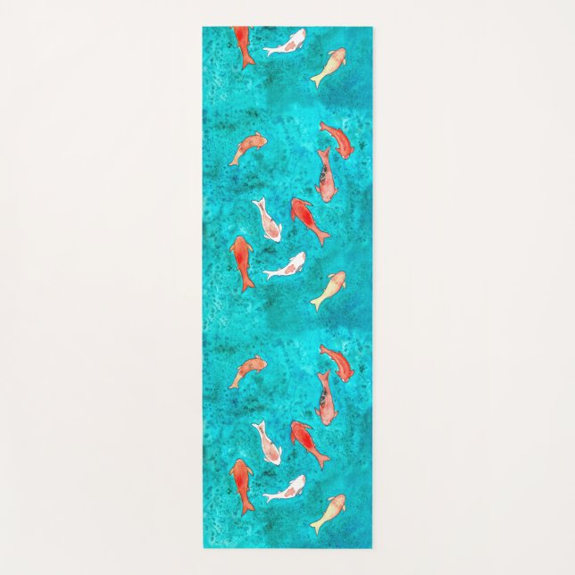 Koi Fish Pond Yogamatte (Vorderseite)