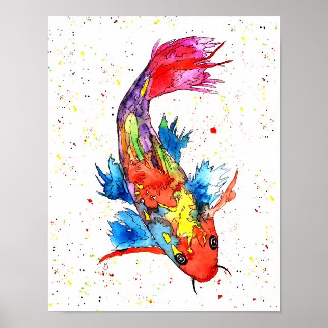 Koi Fish Poster - 11"x14" (Vorne)