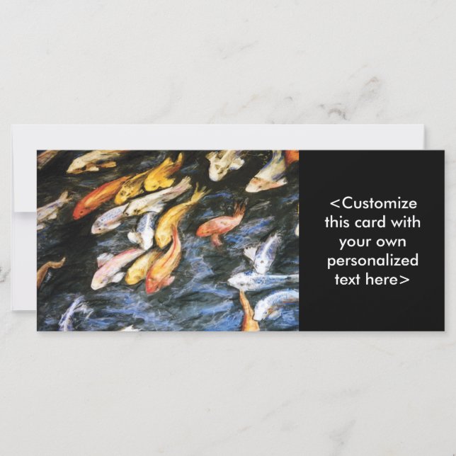 Koi Fish Rack Card (Vorderseite)