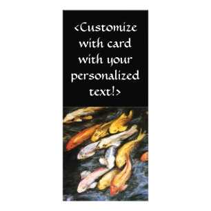 Koi Fish Rack Card Werbekarte