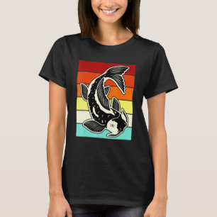 Koi Fish Retro Vintag Japanisch Fischkarpfen Teich T-Shirt