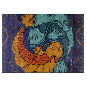 Koi Fish Schneidebrett
