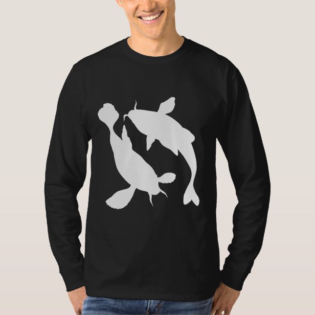 Koi Fish Silhouette T-Shirt (Vorderseite)