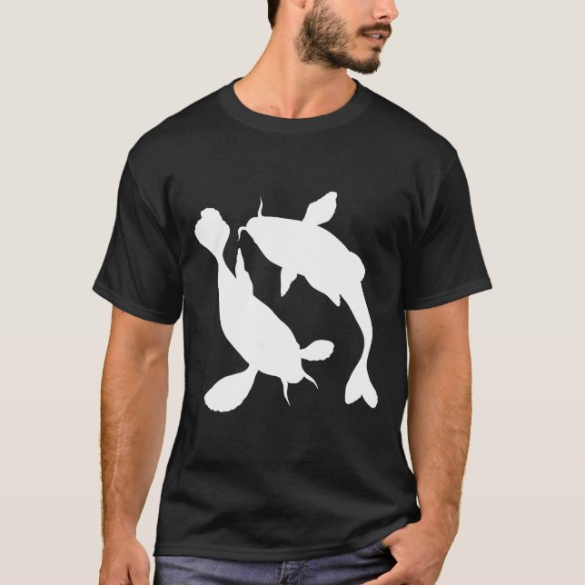 Koi Fish Silhouette T-Shirt (Vorderseite)