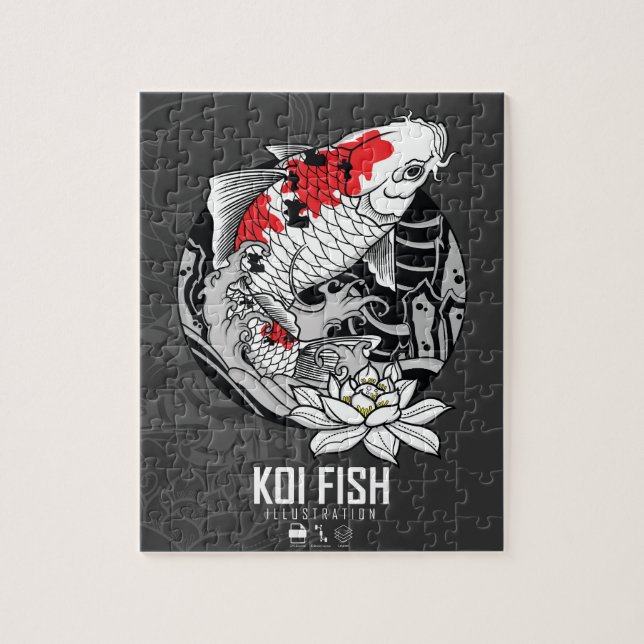 KOI FISH TATTOO (Vertikal)