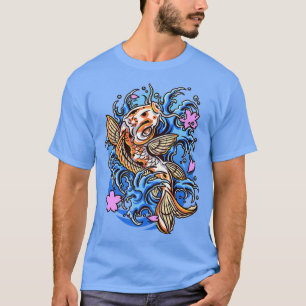 Koi Fish Tattoo Art Japanischer Fisch T-Shirt
