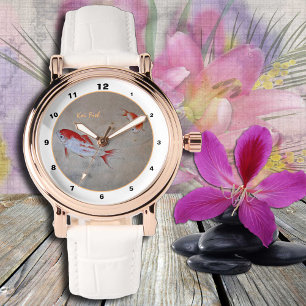 Koi Fish watch, Wasserfarben Master Art / China Armbanduhr