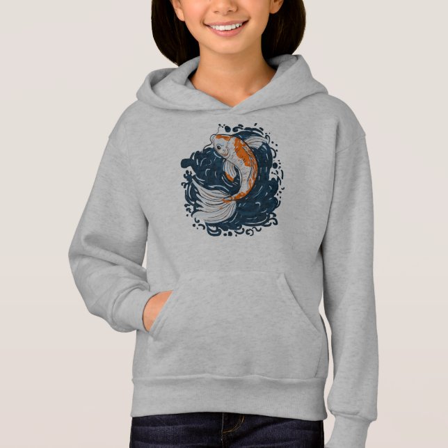 Koi Fish Water Biegemeister Hoodie (Vorderseite)
