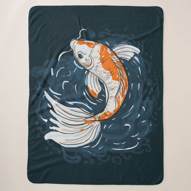 Koi Fish Water Biegemeister Sherpadecke (Vorderseite)