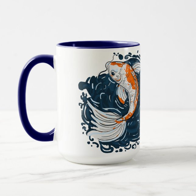 Koi Fish Water Biegemeister Tasse (Links)