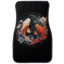 Koi Fish Ying Yang japanischer Wasserflussarm