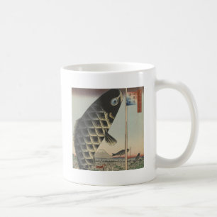 Koi Hiroshige Fish Festival Flag Kaffeetasse