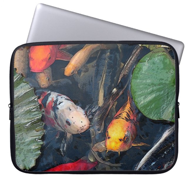 Koi Hülse Laptopschutzhülle (Vorderseite)