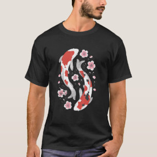 Koi im Ying- und Yang-Stil Japan-Fisch Männer Frau T-Shirt