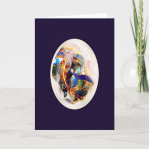 Koi in einer Drop Dream New Baby Grußkarte Karte