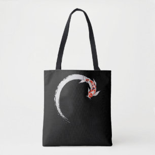 Koi Japanese Enso Circle Carp Fish Tasche