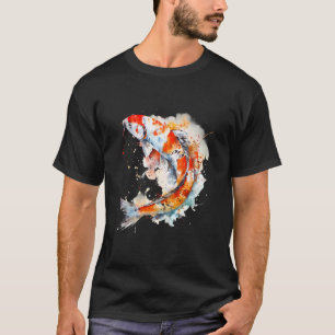 Koi Japanische Koi Karpfen Fisch Nishikigoi Fisch T-Shirt