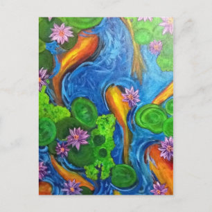 Koi Joy II Postcard Postkarte