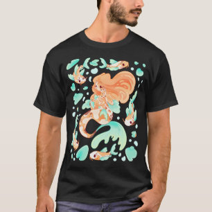 Koi-Karpfen-Meerjungfrau-Illustration T-Shirt