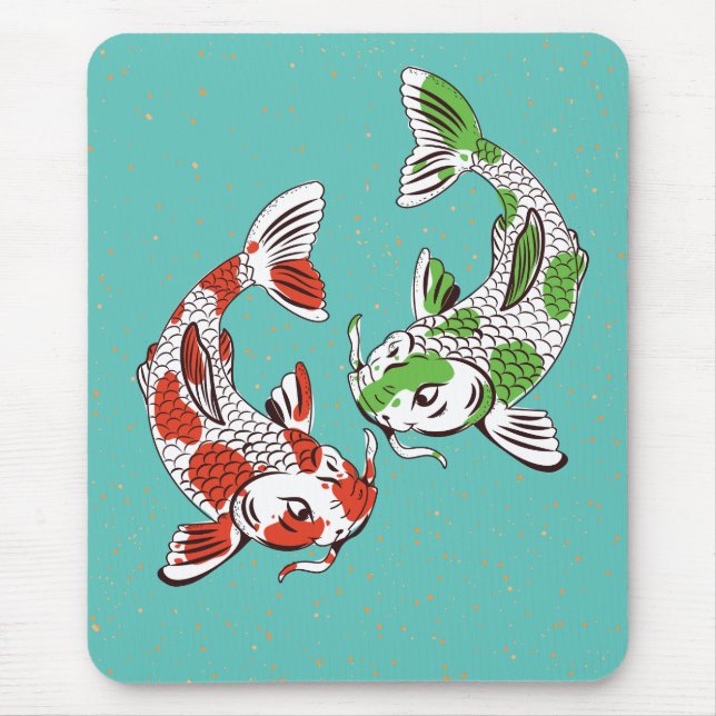 Koi-Karpfen Mousepad (Vorne)