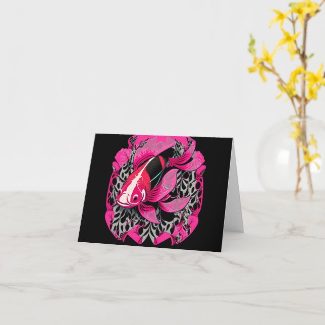 Koi Karte (Gelbe Blume)