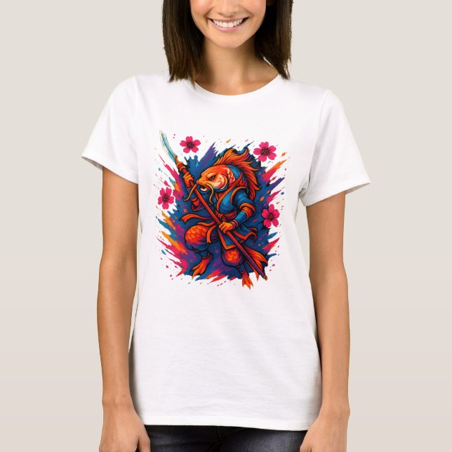Koi Kriegerin T-Shirt (Vorderseite)