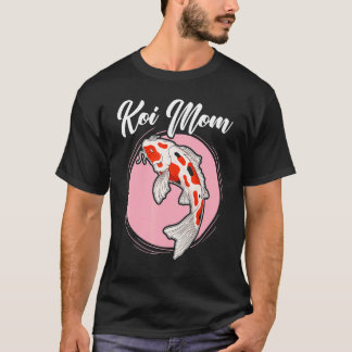 Koi Mom Japanese Koi Carp Nishikigoi Fish Mothers T-Shirt