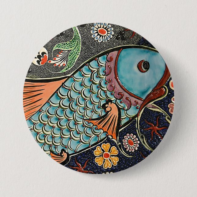 Koi Mosaic Button (Vorderseite)