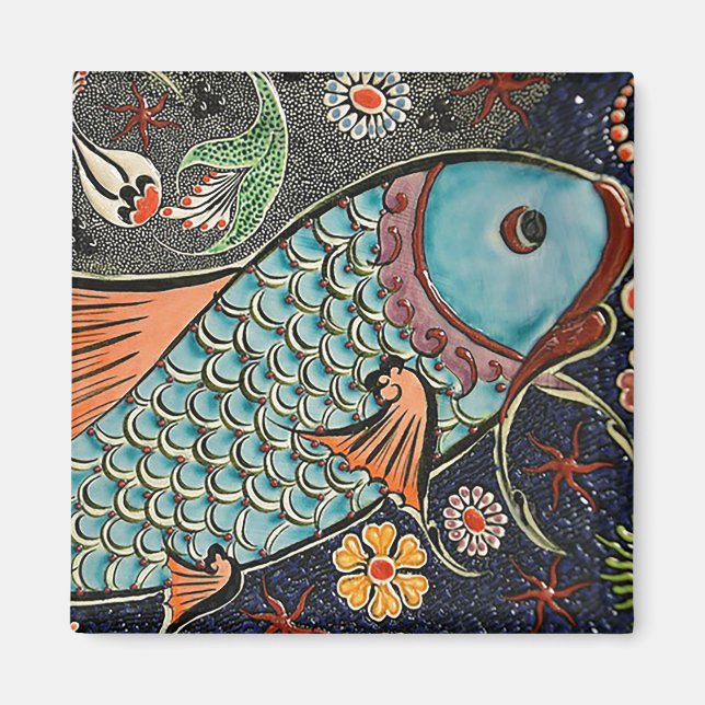 Koi Mosaic Magnet (Vorne)
