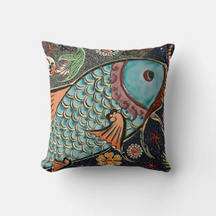 Koi Mosaic Pillow Kissen