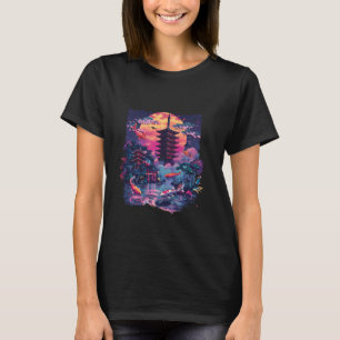 Koi-Pagode Tempel Asiatischer Karpfen Koi-Fisch Ja T-Shirt
