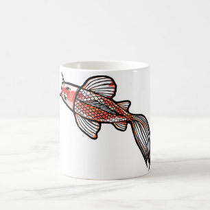 Koi Pond Art Kois Fish Designs Red Calico Koi Kaffeetasse