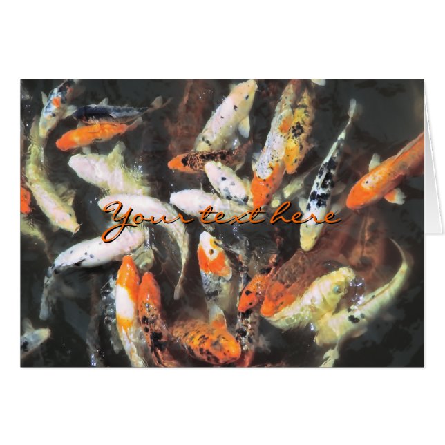 Koi Pond Artistic Foto (Vorderseite (Horizontal))
